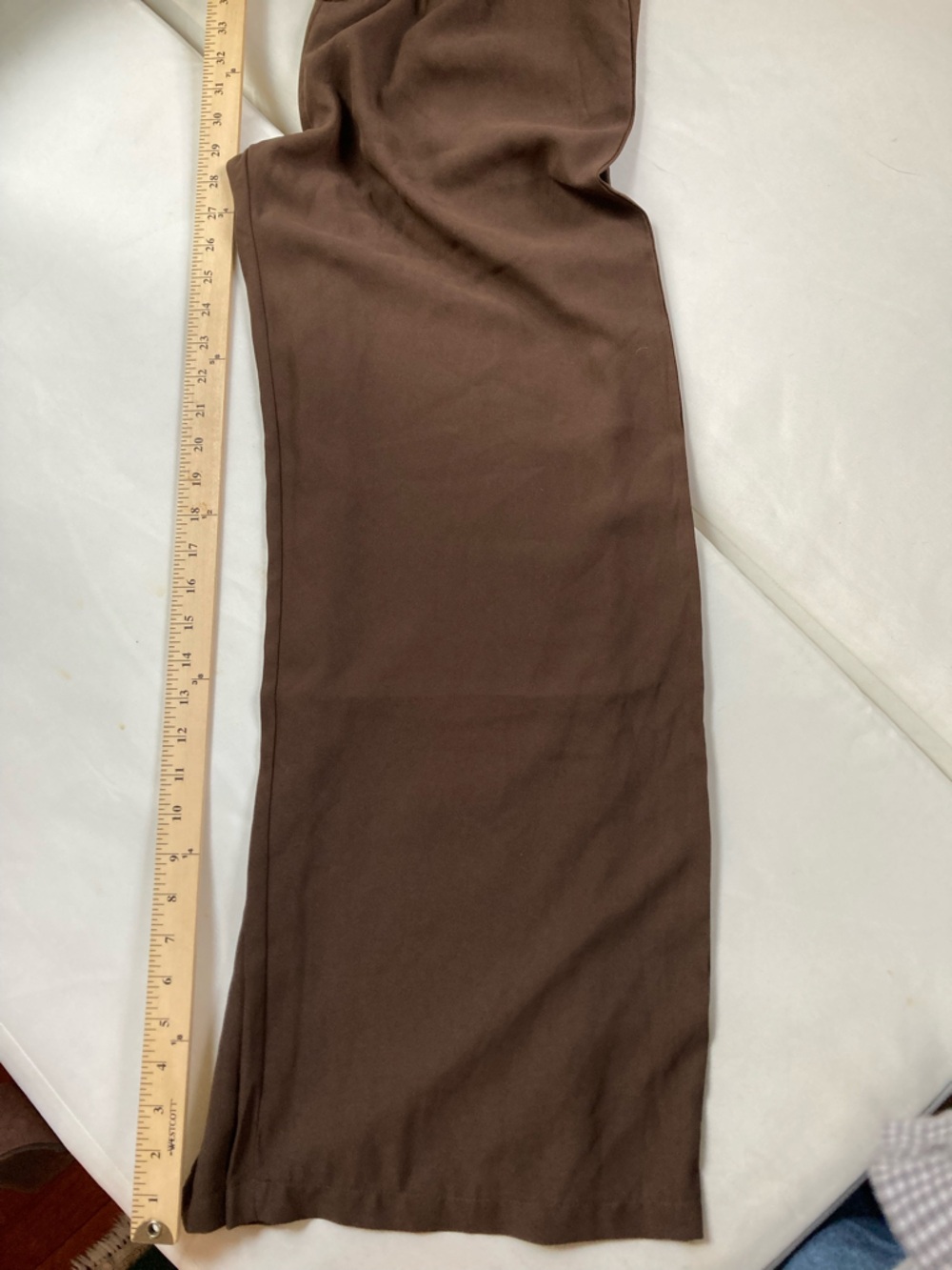 NWT Princess Polly Kylia Pants Brown High Waisted Wide Leg Pleated Trouser Sz 4 - Picture 9 of 11